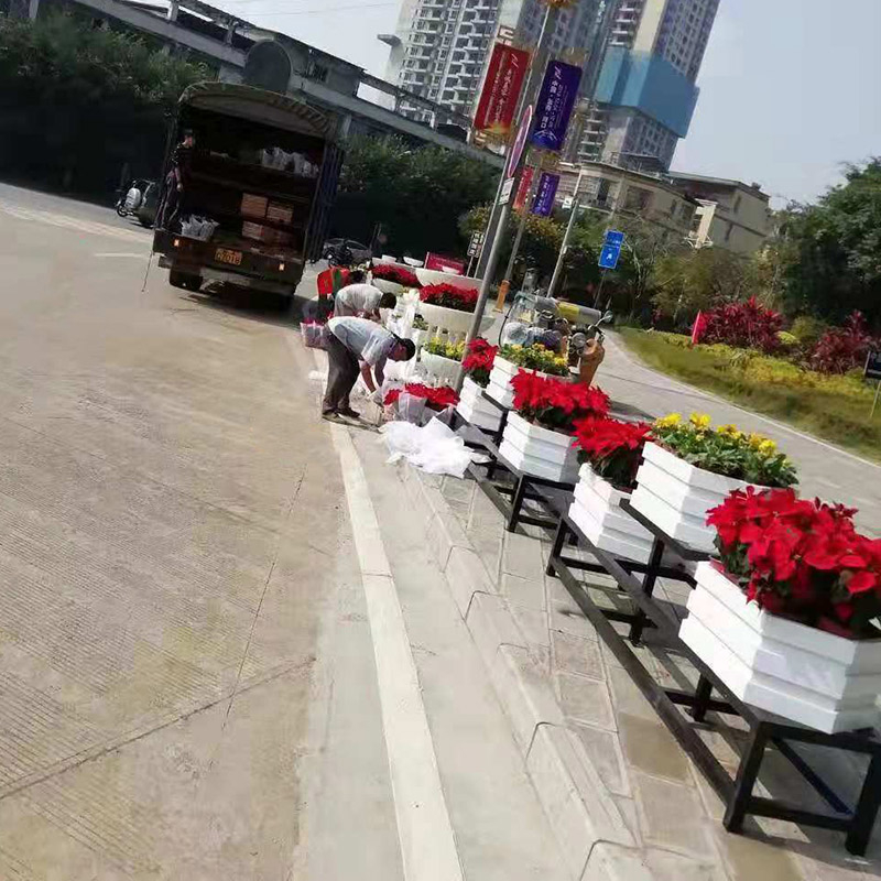 pvc花箱戶(hù)外城市景觀在城市中的使用